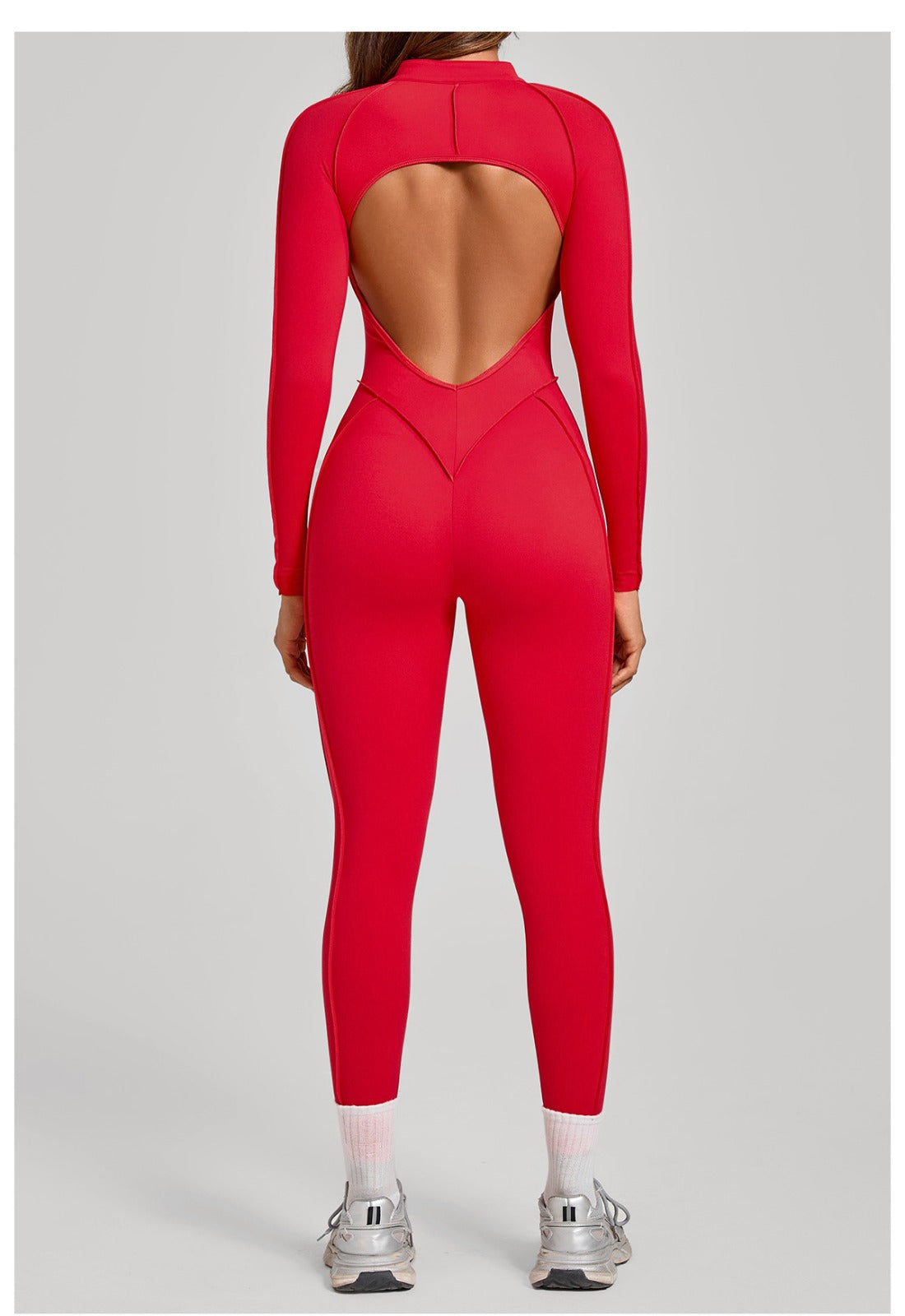 🔥The Hourglass Jumpsuit🔥– Black Long Sleeve Sculpted Jumpsuit