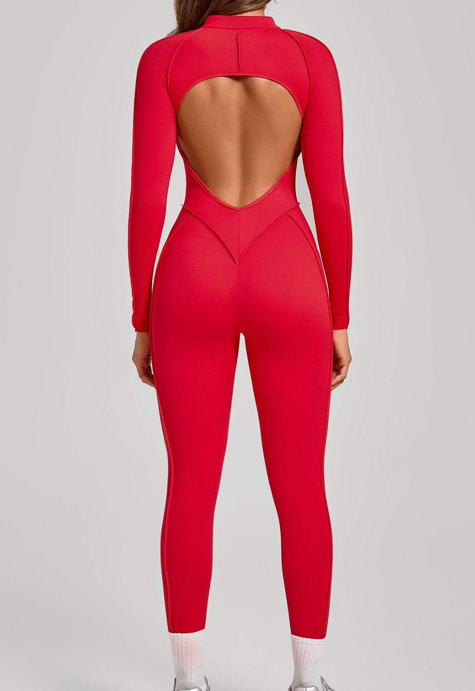 🔥The Hourglass Jumpsuit🔥– Black Long Sleeve Sculpted Jumpsuit