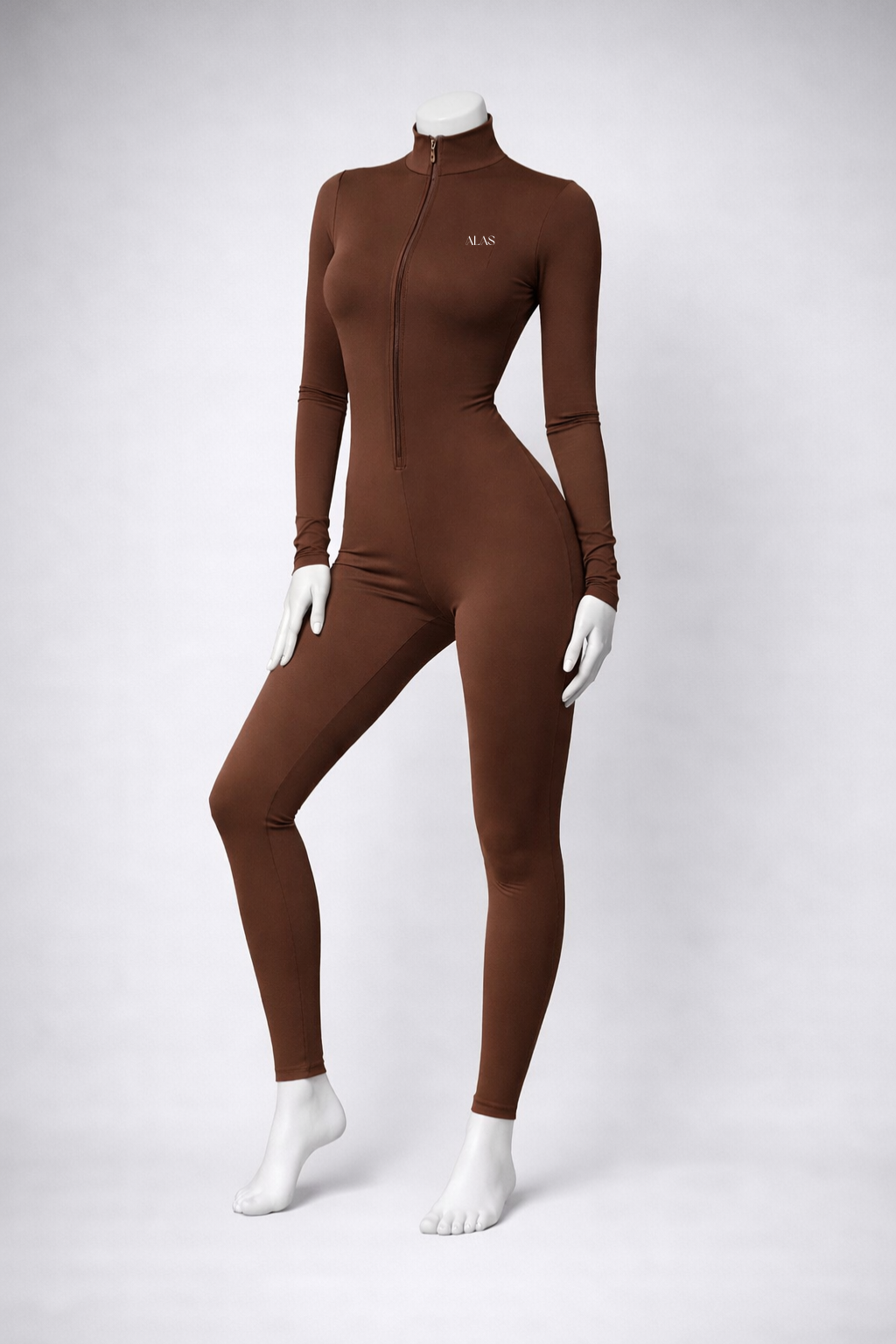 🔥RUNWAY SCULPT🔥– Black Long Sleeve Sculpted Jumpsuit