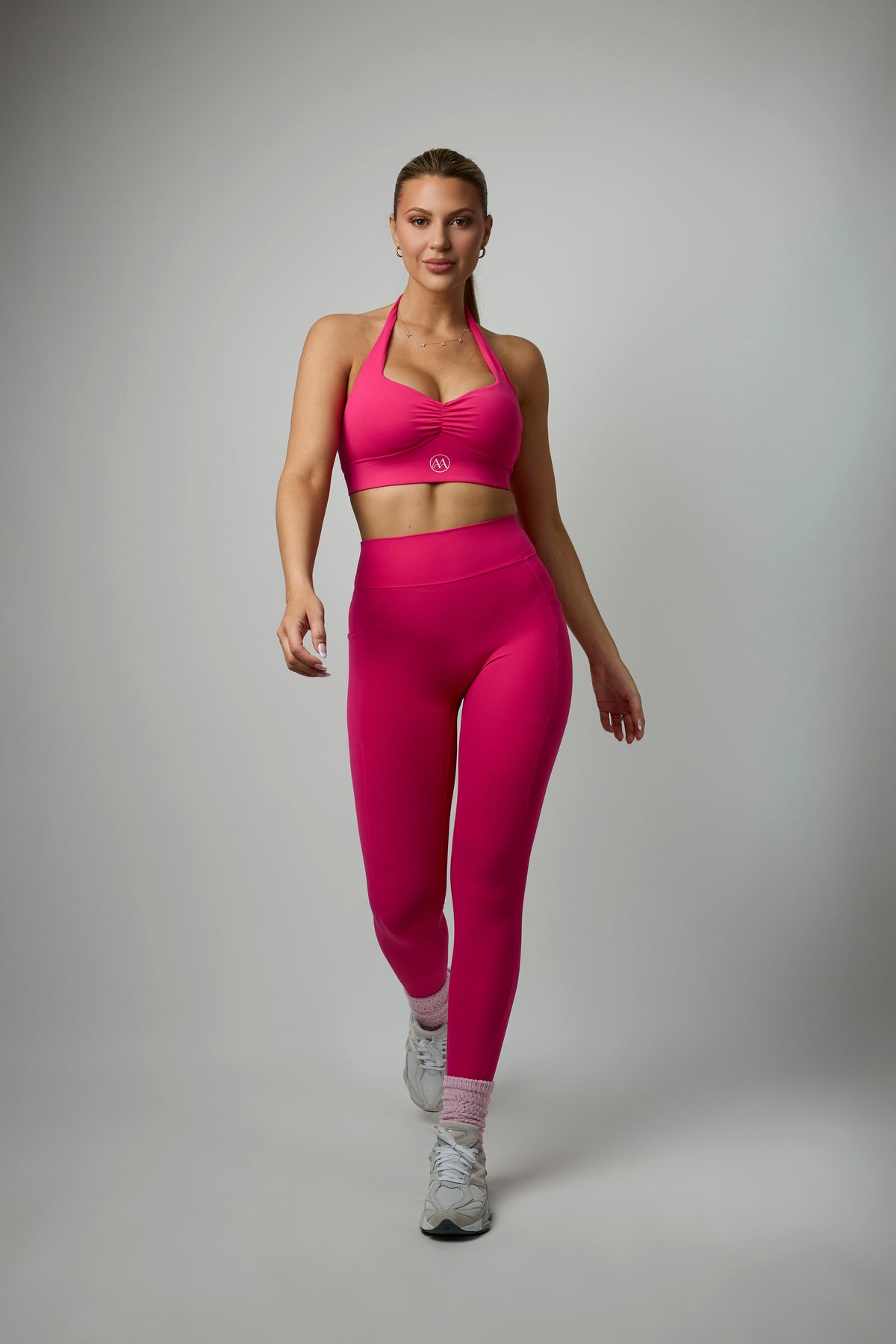 VITAL SET – Pink Bra + Leggings Set