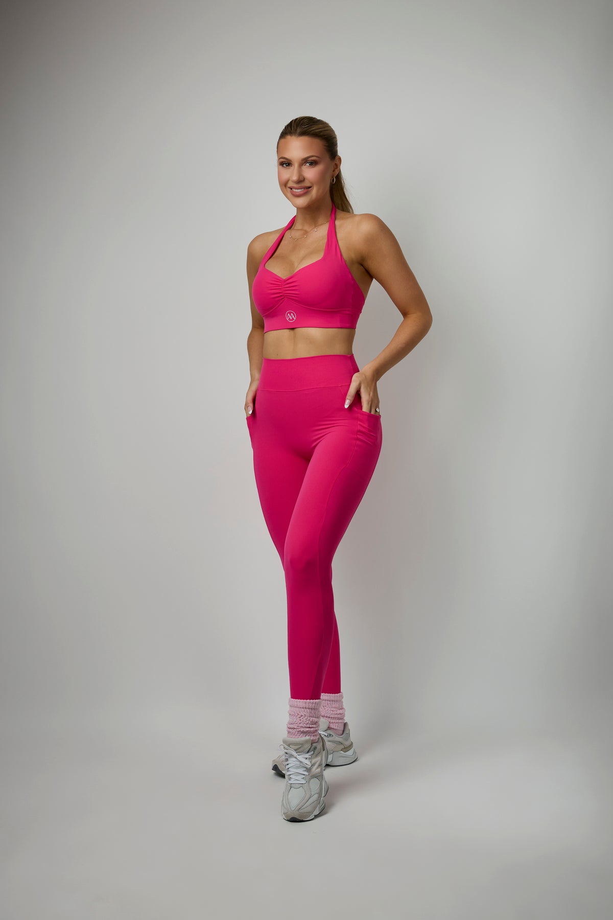 VITAL SET – Pink Bra + Leggings Set